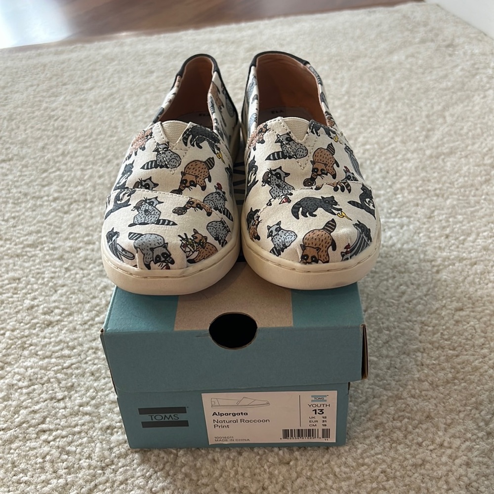 Raccoon TOMS Size 13